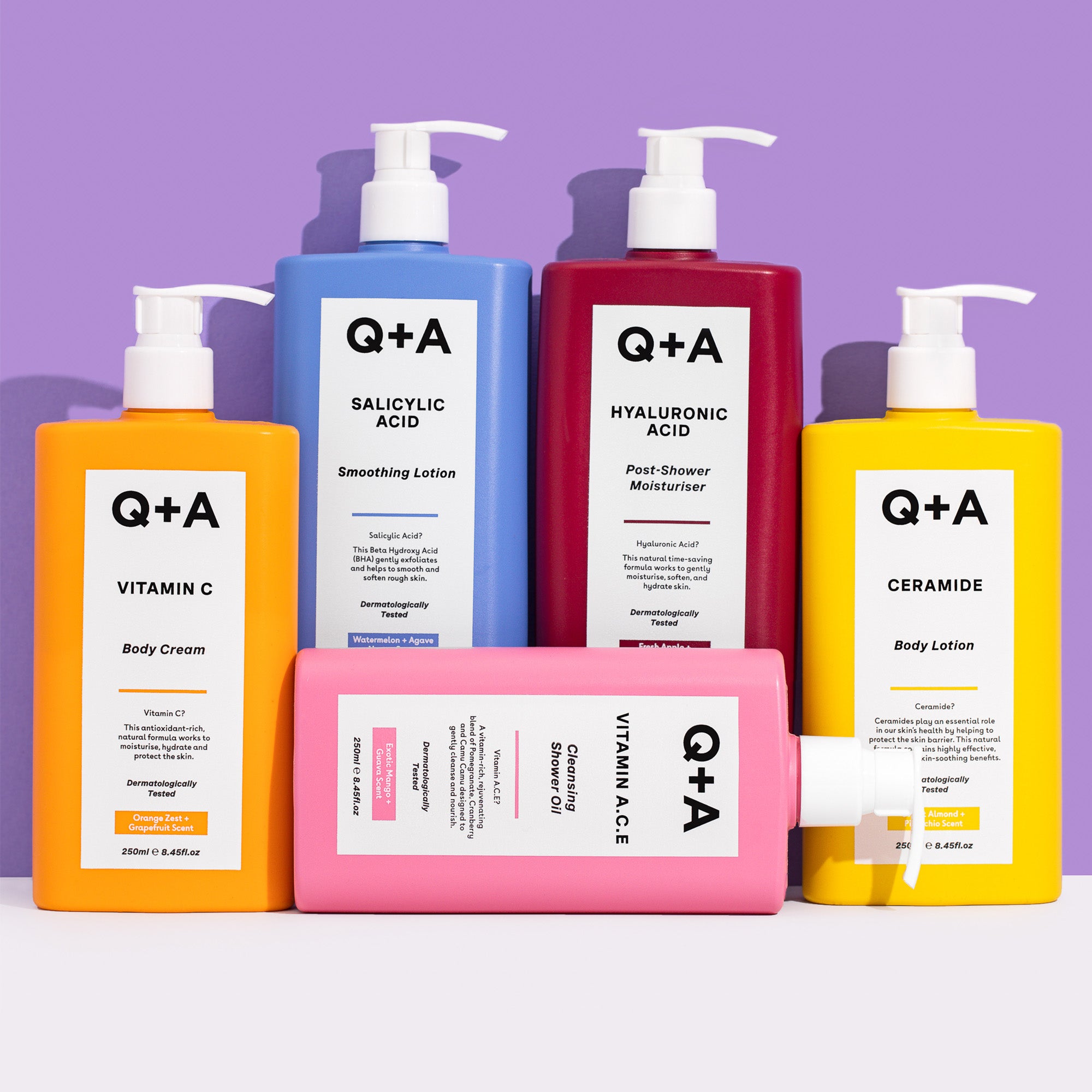 Q+A natural bodycare range