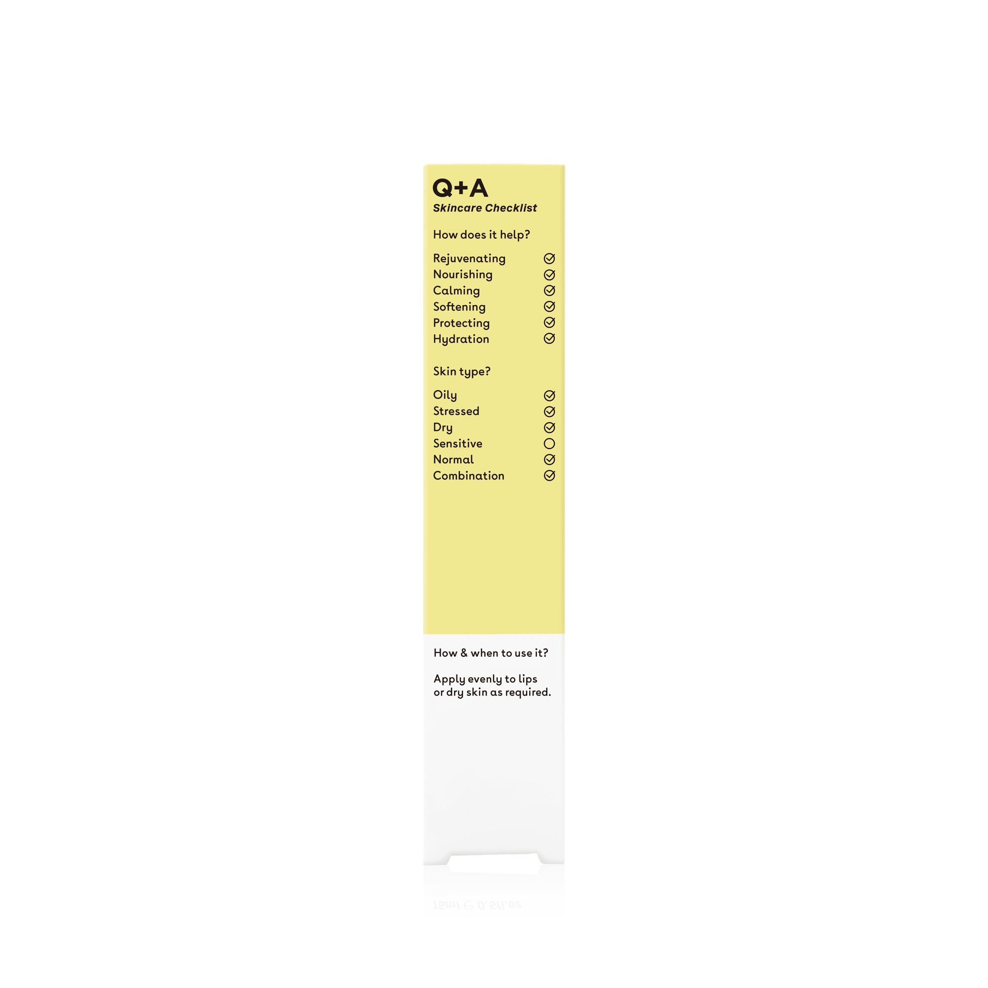 Q+A Grapefruit Multi-Balm Checklist